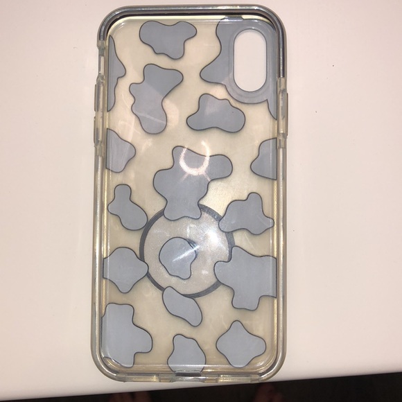 Cute Clear Cow Print iPhone X Case - Picture 2 of 4